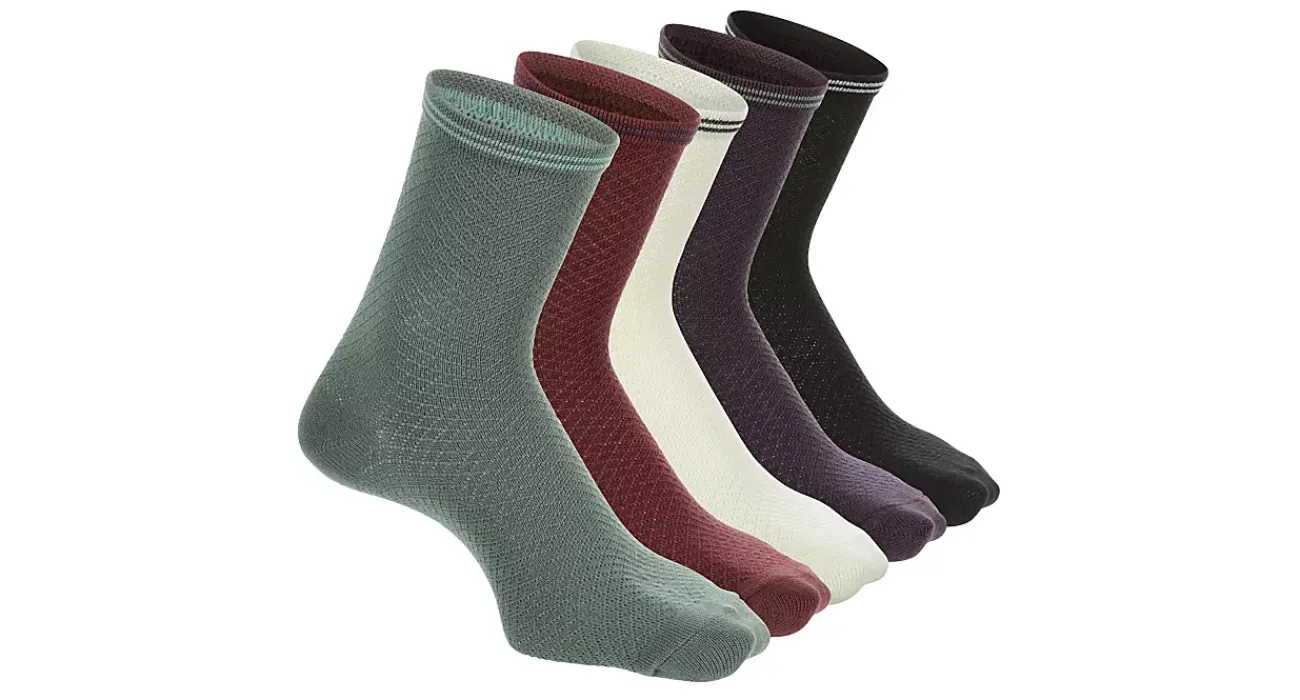 WOMENS VARSITY DIAMOND TEXTURE QUARTER SOCKS 5 PAIRS>XAPPEAL Discount